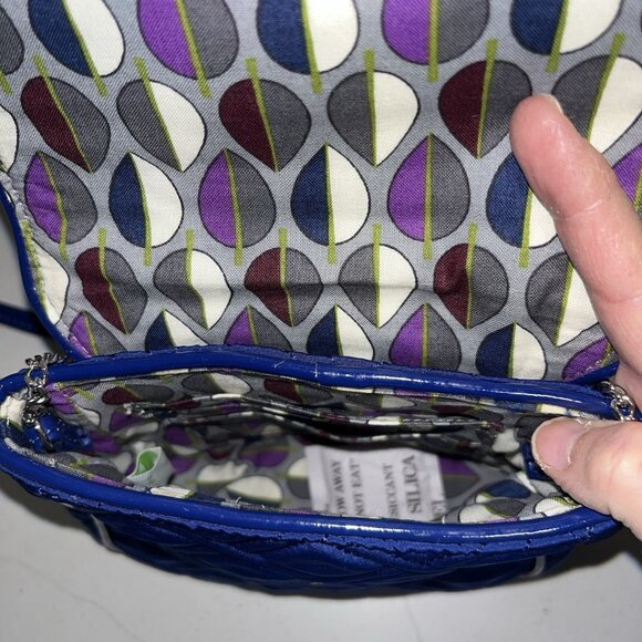 Vera Bradley Mini Crossbody Blue - Picture 4 of 6